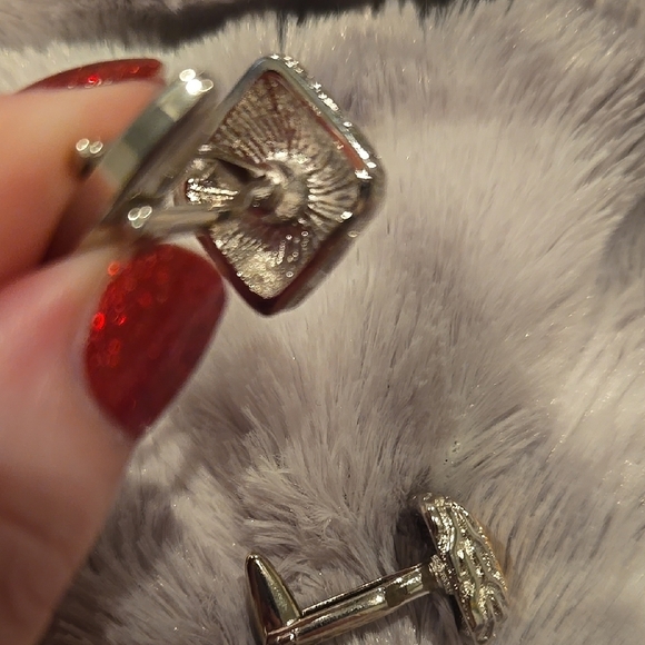 Gold & Silver Color Stainless Steel Cuff Links Brand New In Box - Picture 4 of 5